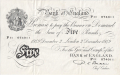 Bank Of England 5 Pound Notes To 1979 5 Pounds,  2.12.1949